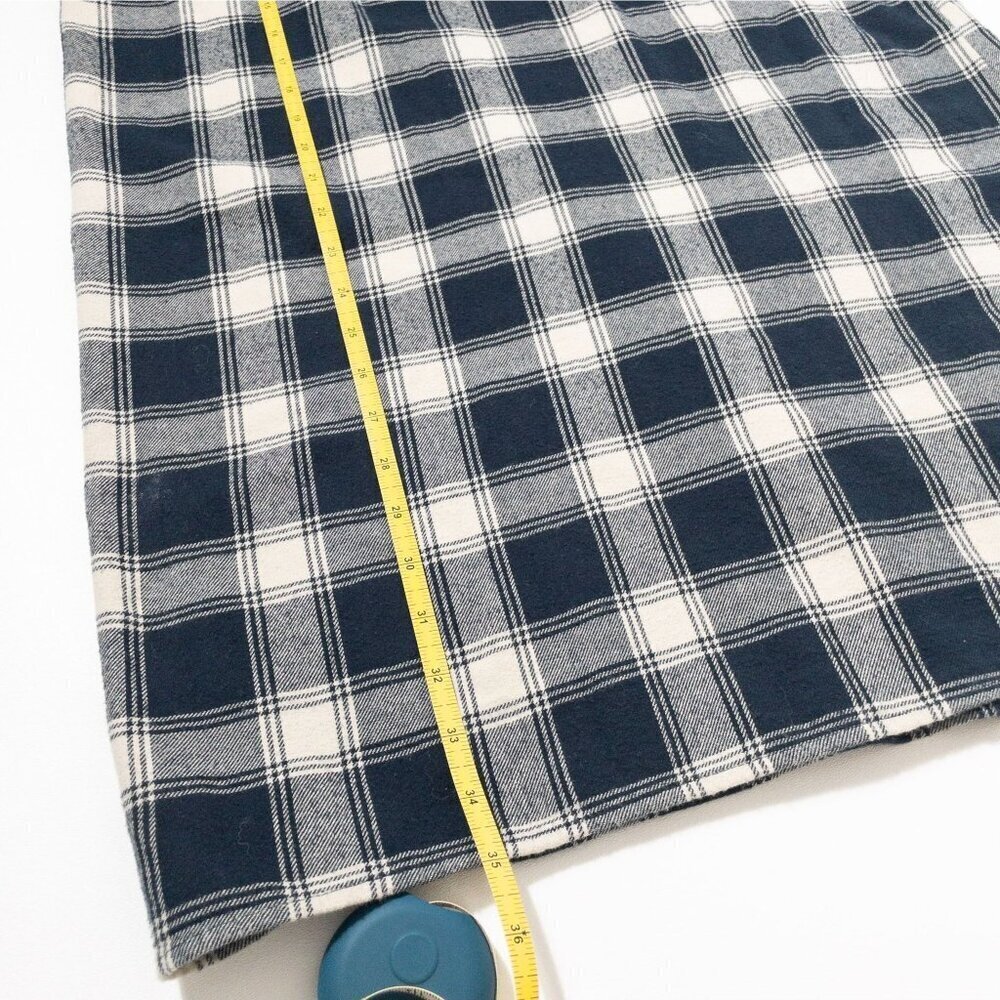 Velvet Heart blue and white gingham plaid shift dress with bell sleeves SZ S - Picture 8 of 10